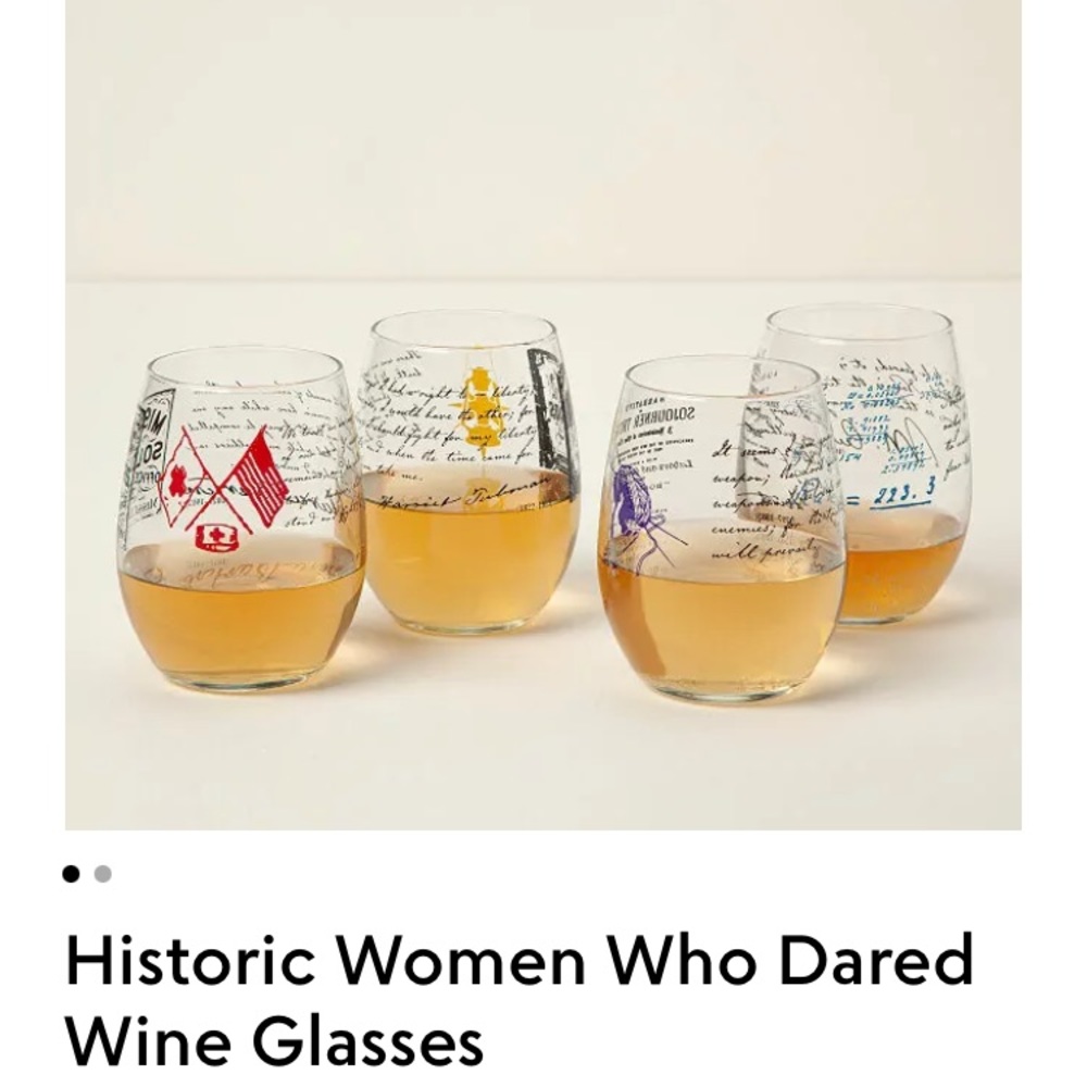 Women in History Wine Glasses